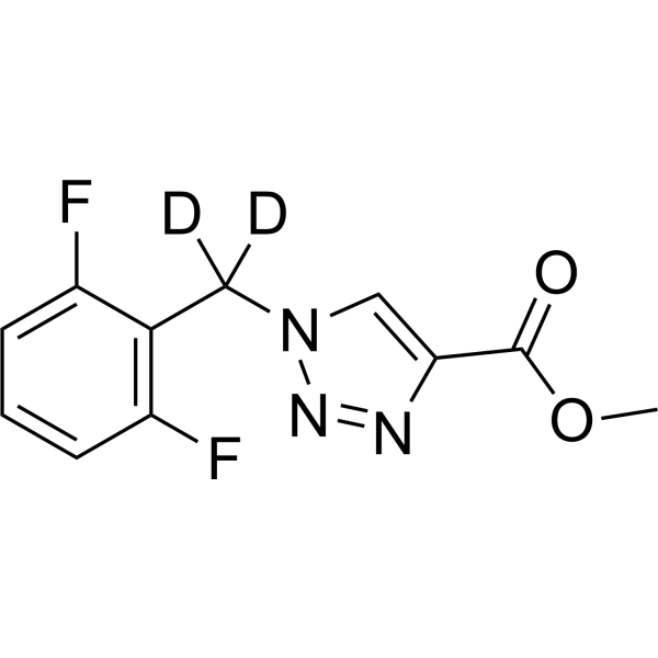 Methyl 1-(2,6-difluorobenzyl)-1H-1,2,3-triazole-4-carboxylate-d2 1346597-78-1
